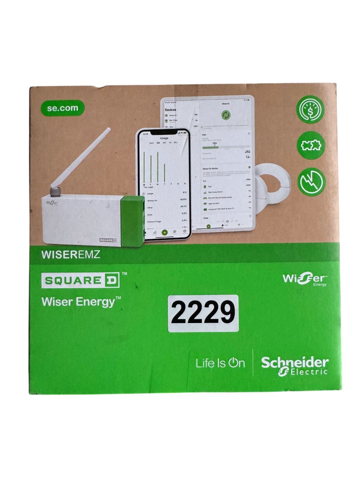 Schneider Square D WISEREMZ Wiser Energy Monitor System WiFi Zigbee Hub