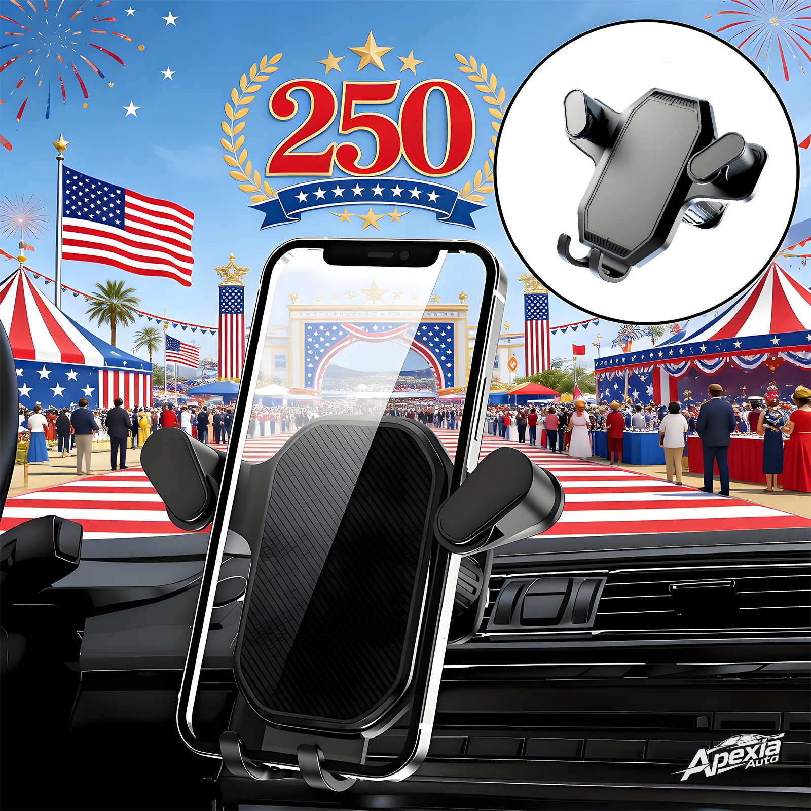 250th Anniversary Sale Stable Car Phone Holder Navigation Hook Mount