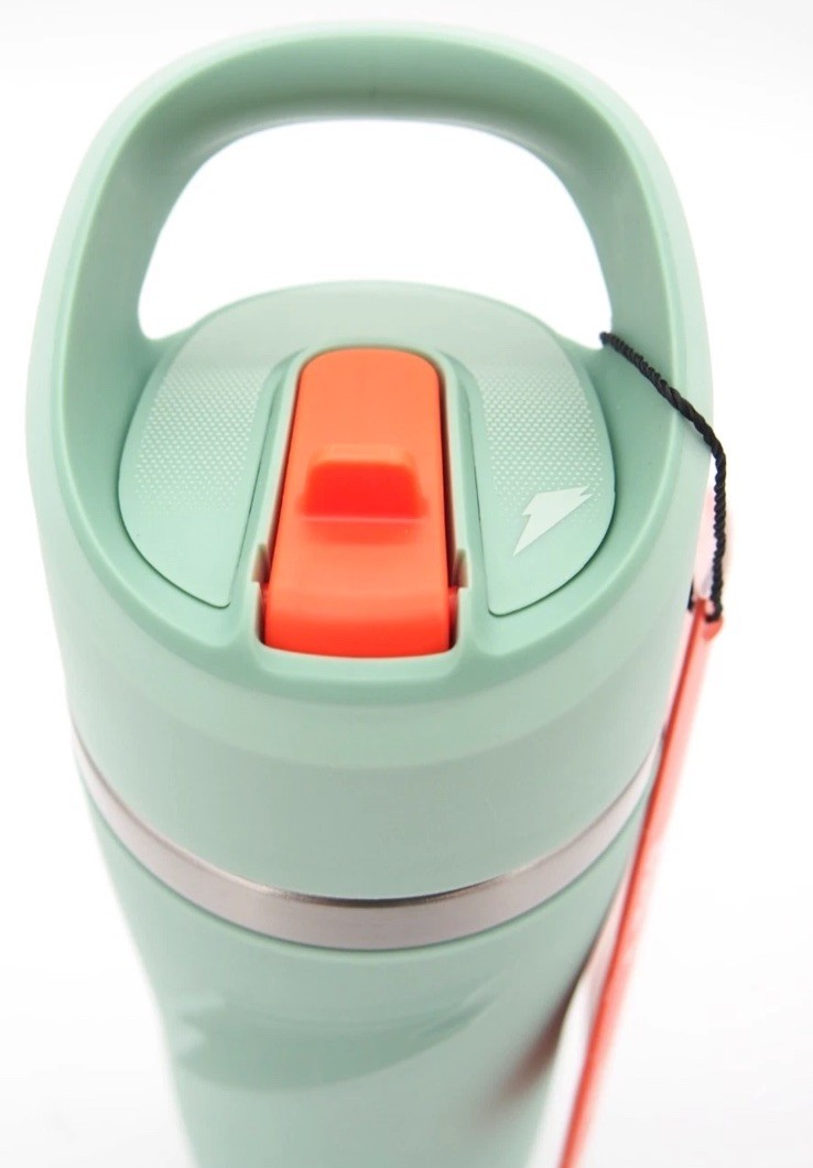 Gatorade OVERTIME STAINLESS STEEL BOTTLE with Straw Cap SAGE GREEN 22oz NWT