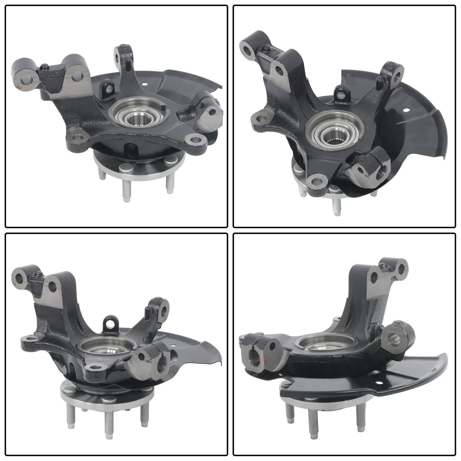 Labwork Front Right Steering Knuckle & Wheel Hub Bearing for 2011-14 Ford Edge