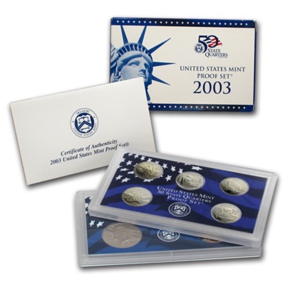 2003 Clad Proof Set U.S. Mint Original Government Packaging OGP COA