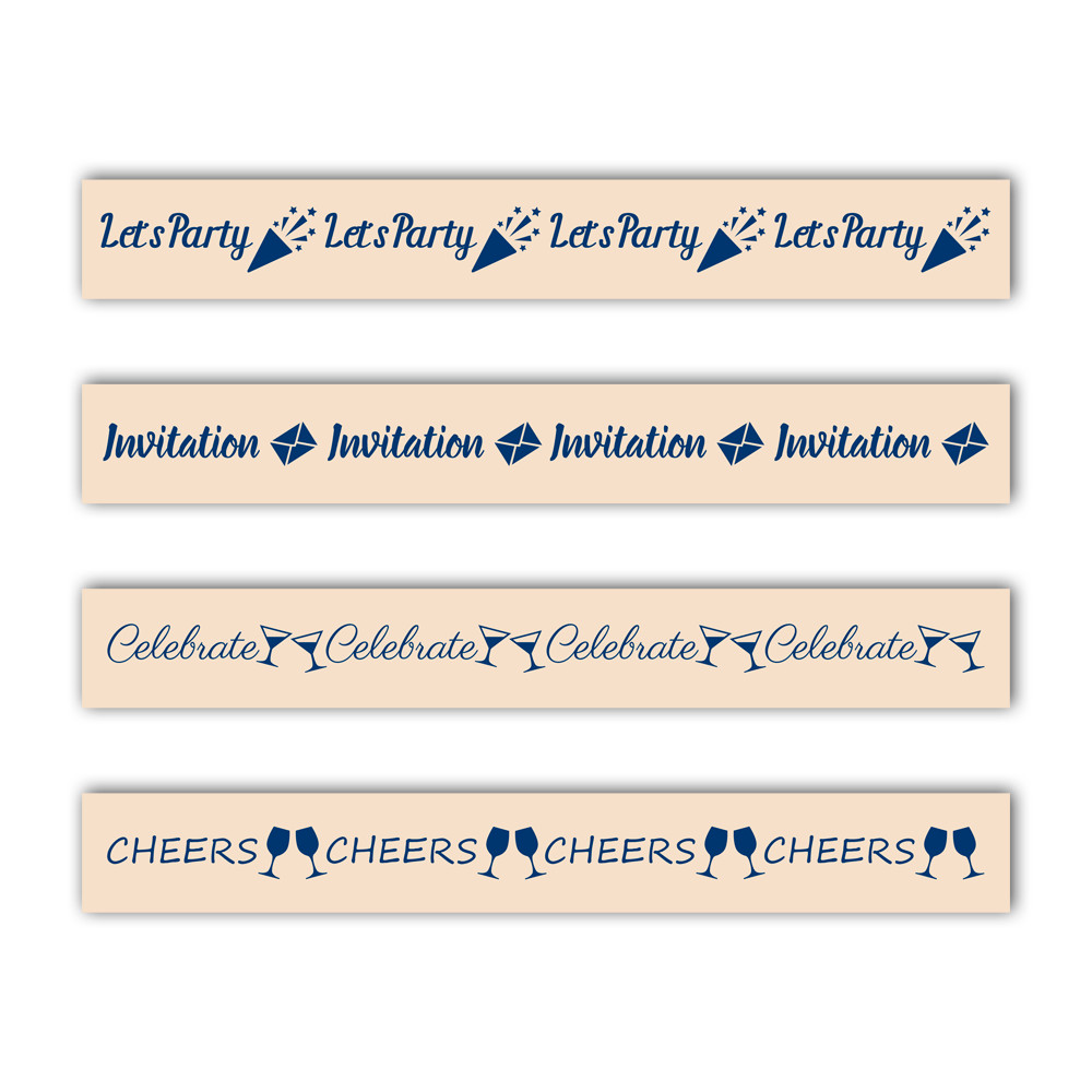 TATTERED LACE Embossing Sentiment Coll SET 2 Cheers Celebrate Invitation Party