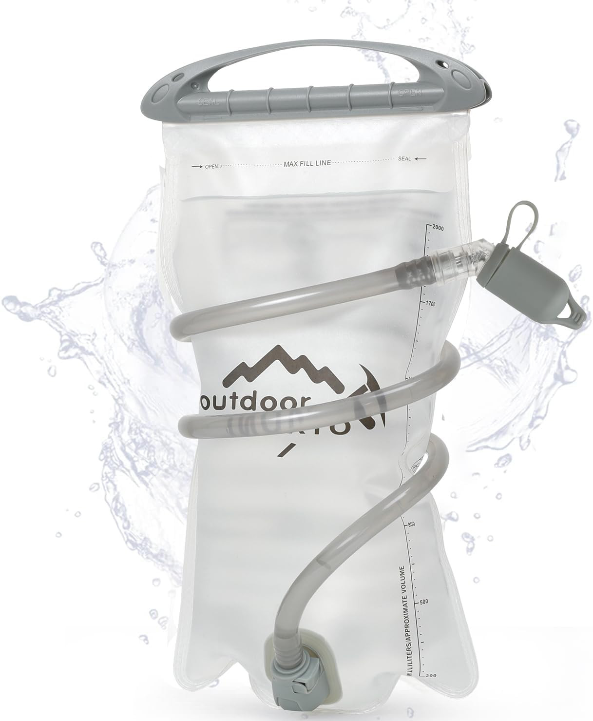 1.5L Hydration Bladder Leak Proof w/ Water Reservoir Hose Insulator for Hiking