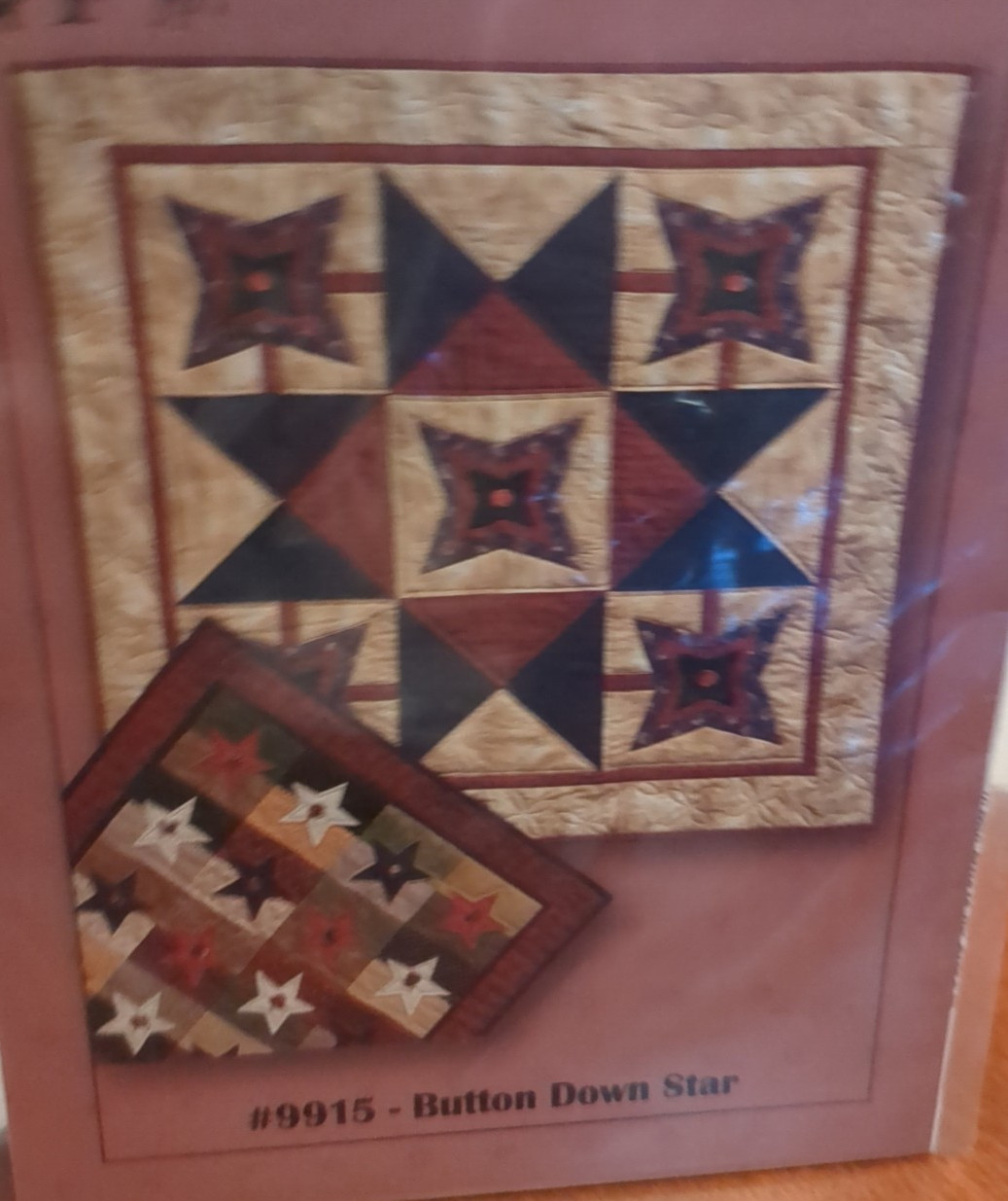 BUTTON DOWN STAR Quilt Pattern by Patchwork Moon Designs 46 x 46