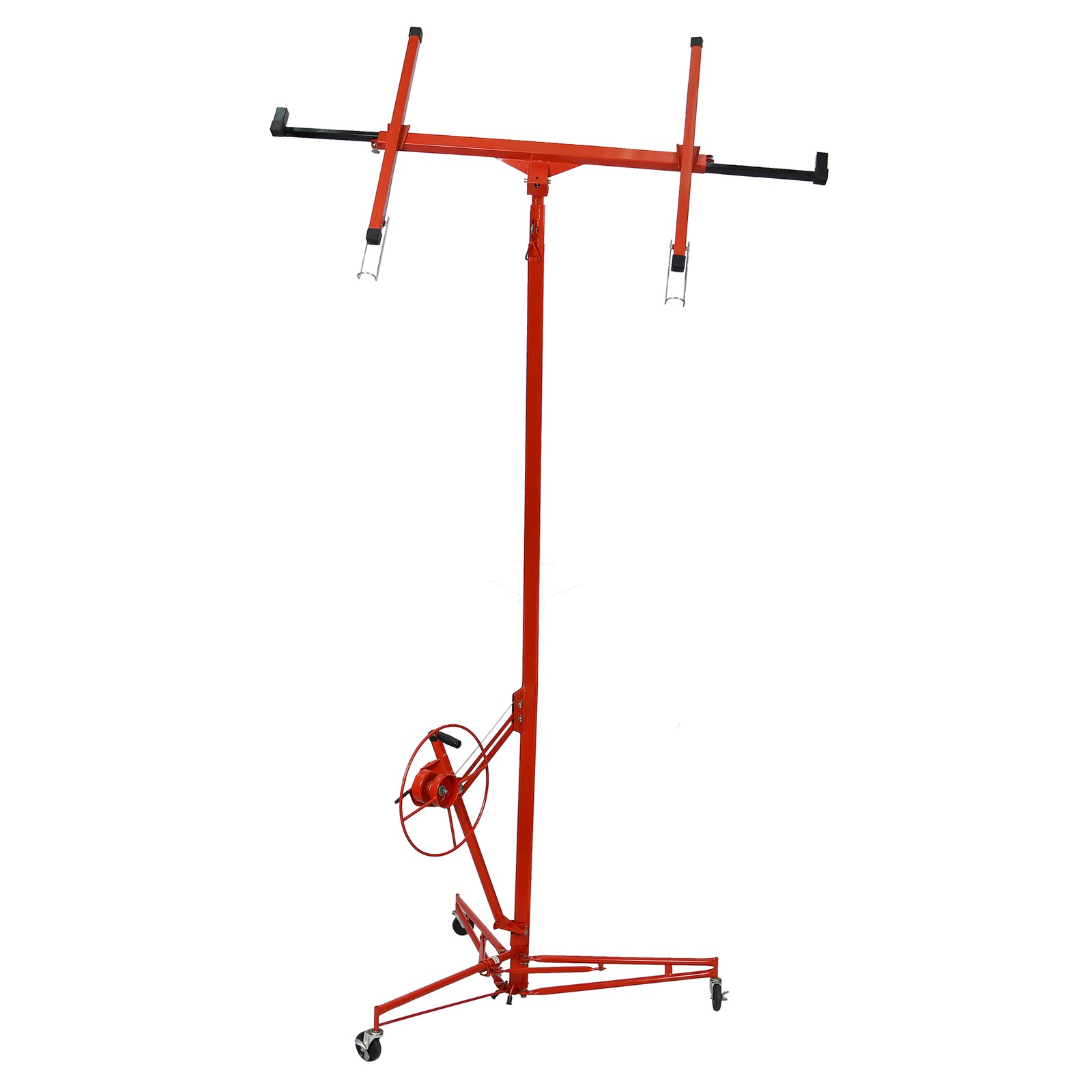 16FT Drywall Lifter Panel Hoist Jack Rolling Caster Construction Lockable 150lbs