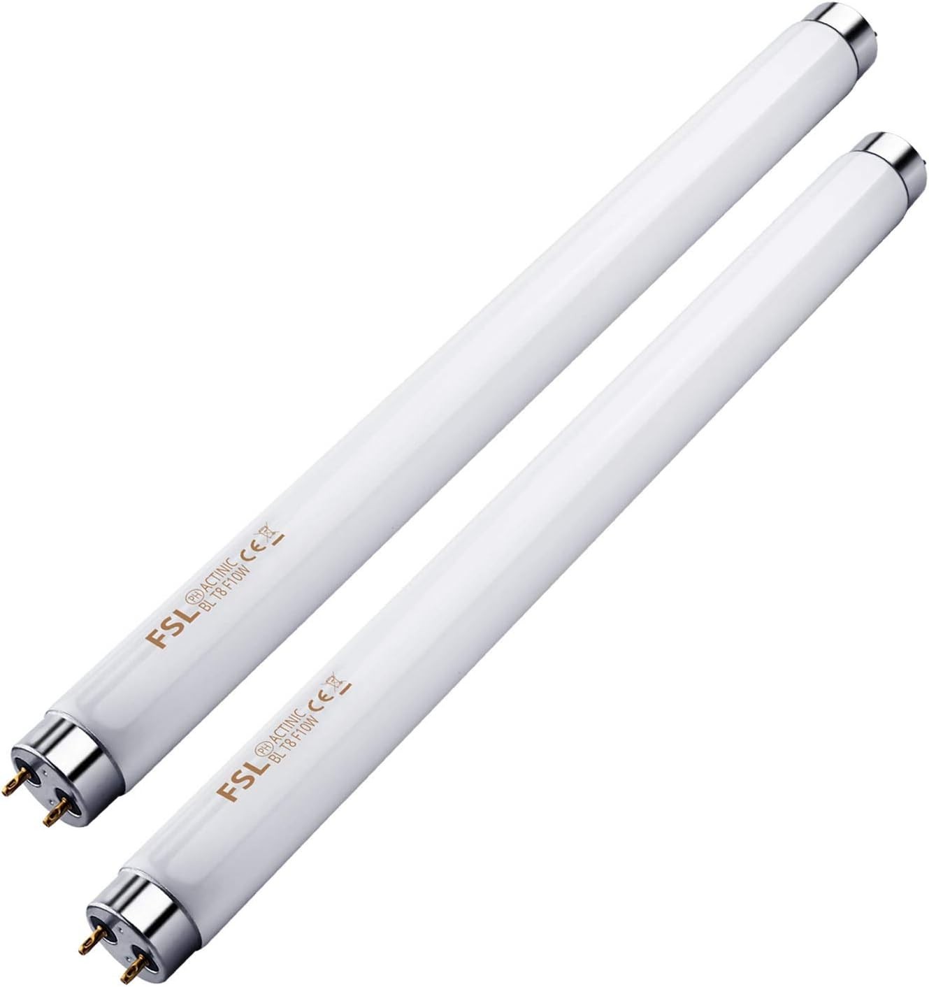13'' Fluorescent Bug Zapper Replacement Tubes - 2-Pack, 10W Each for Efficiency