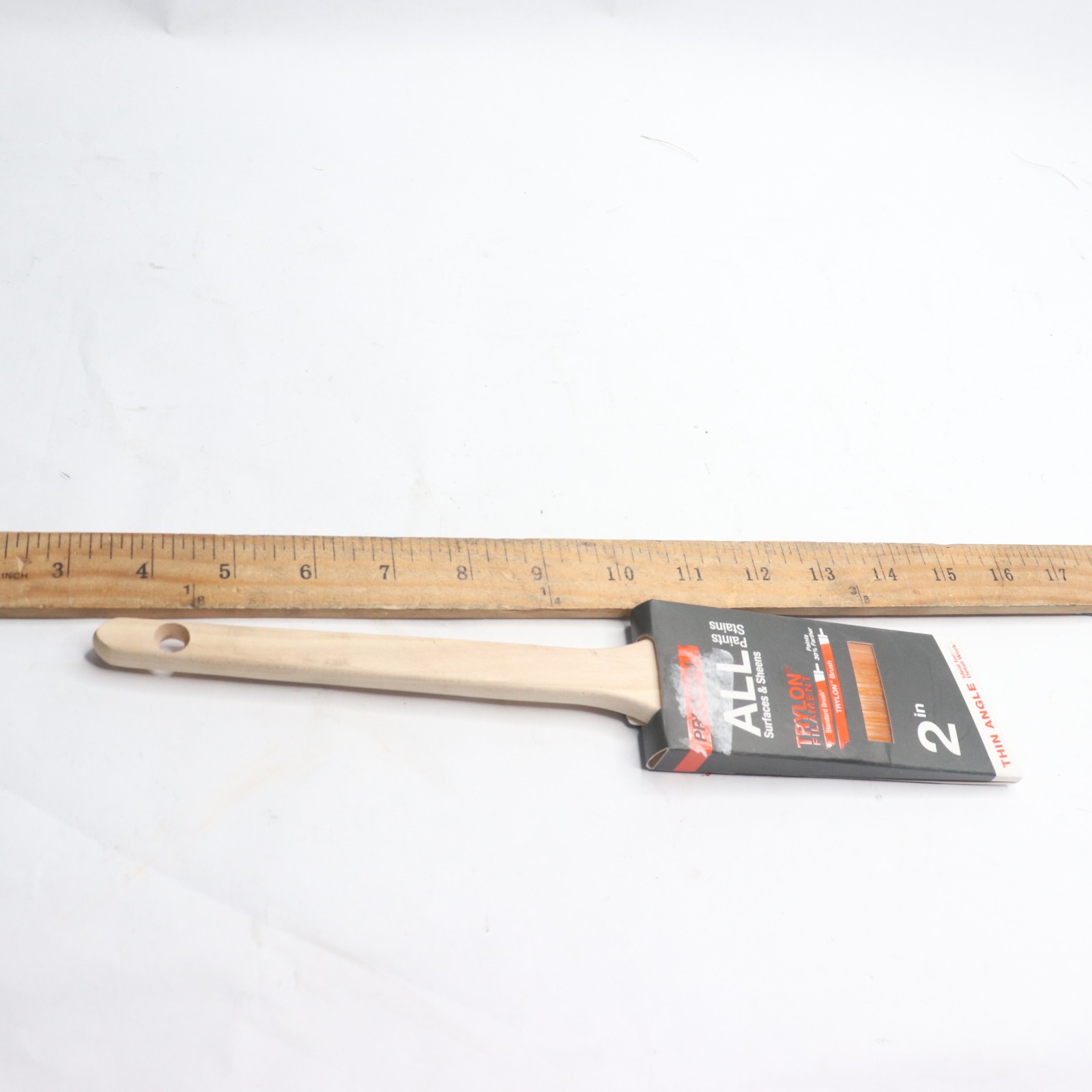 Premium 2 in. Polyester Trylon Thin Angled Sash Paint Brush