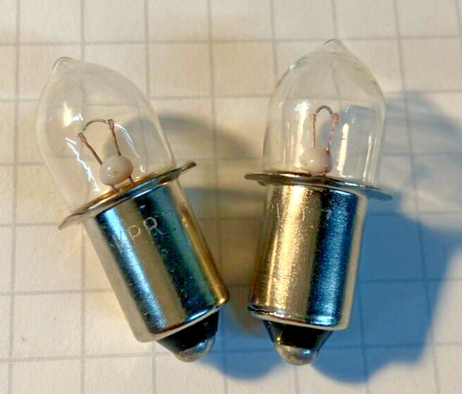 KPR118 FLASHLIGHT BULB 7.2V 0.75 A -KRYPTON LAMP - 2 LAMPS