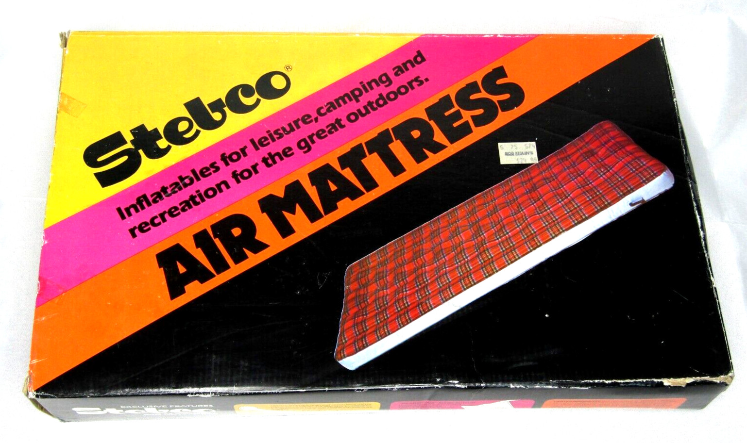 Vintage Stebco Australian Climber Air Mattress AM-290 30 X 74 NOS Inflatable