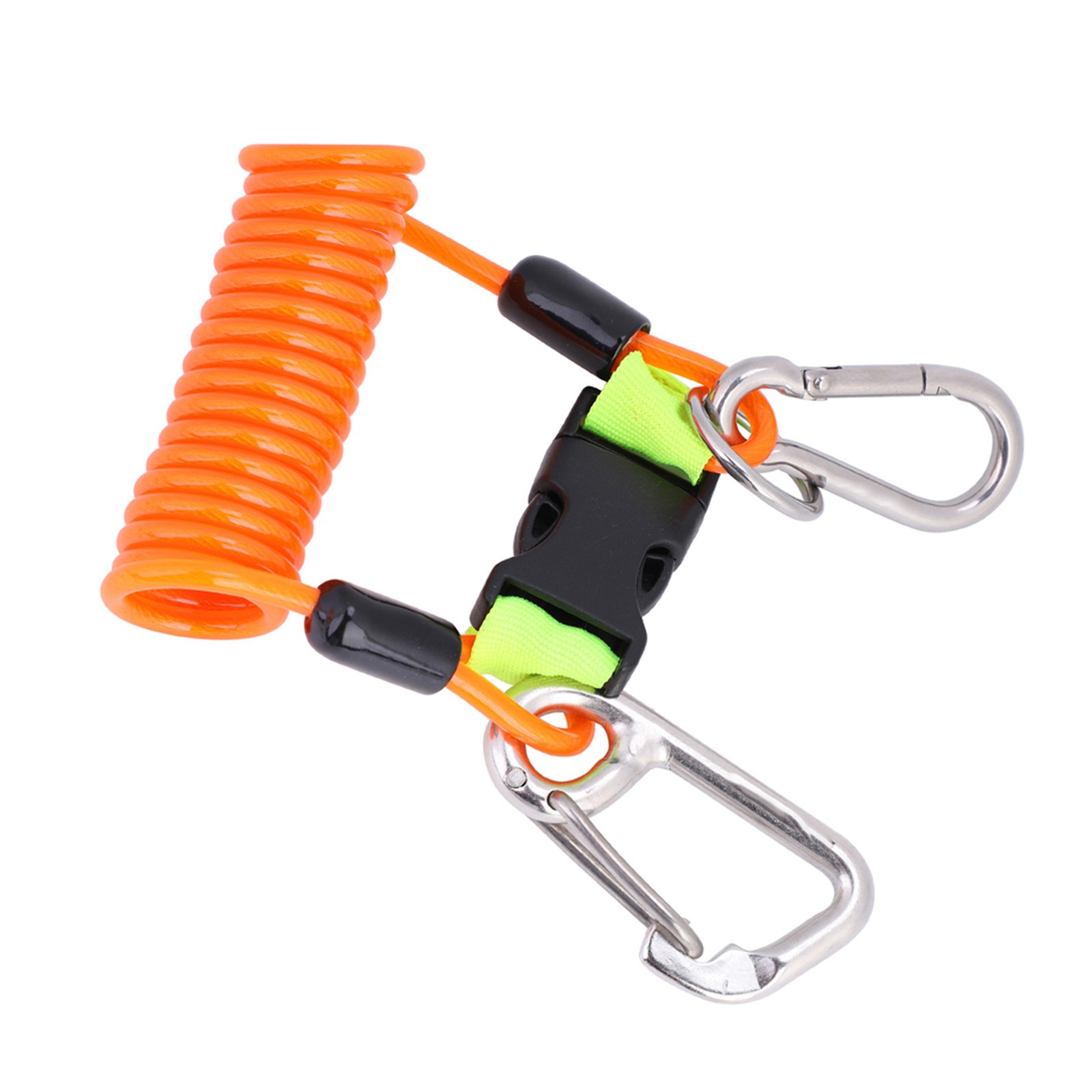 Keep Diving Anti Lost Spring Coil Lanyard Safety Emergency Tool With Quick