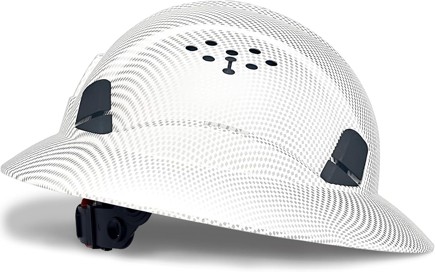 Comfort Fit Full Brim Hard Hats - Vented and Lightweight for Construction Safety