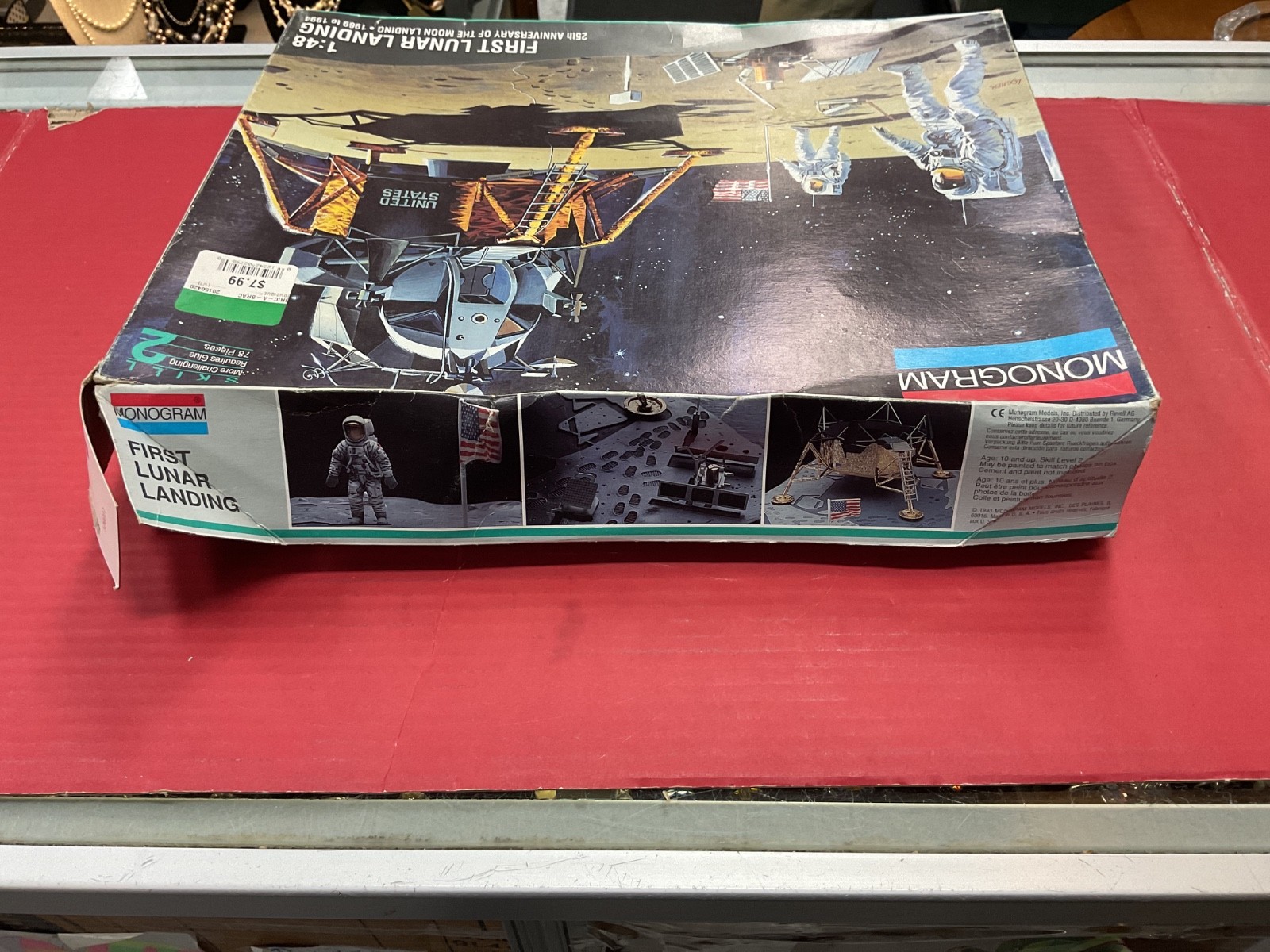 Monogram First Lunar Landing 1:48 Scale Model Kit OPEN BOX