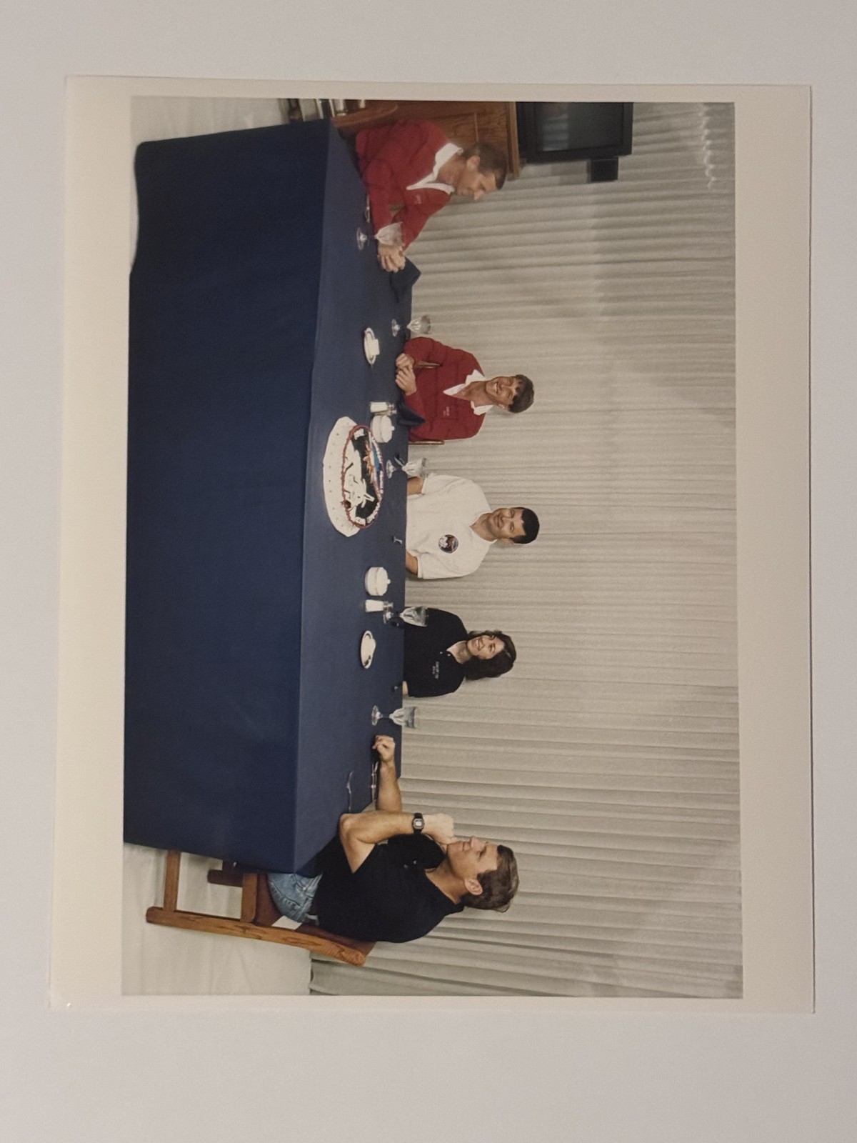 NASA STS-56 Crew Meal Before Launch Press Photo