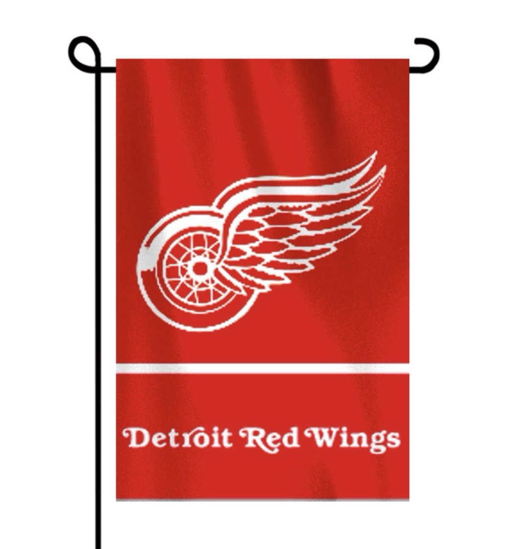 Detroit Red Wings Garden Flag Double Sided 12x18 Yard Hanging Flag NHL