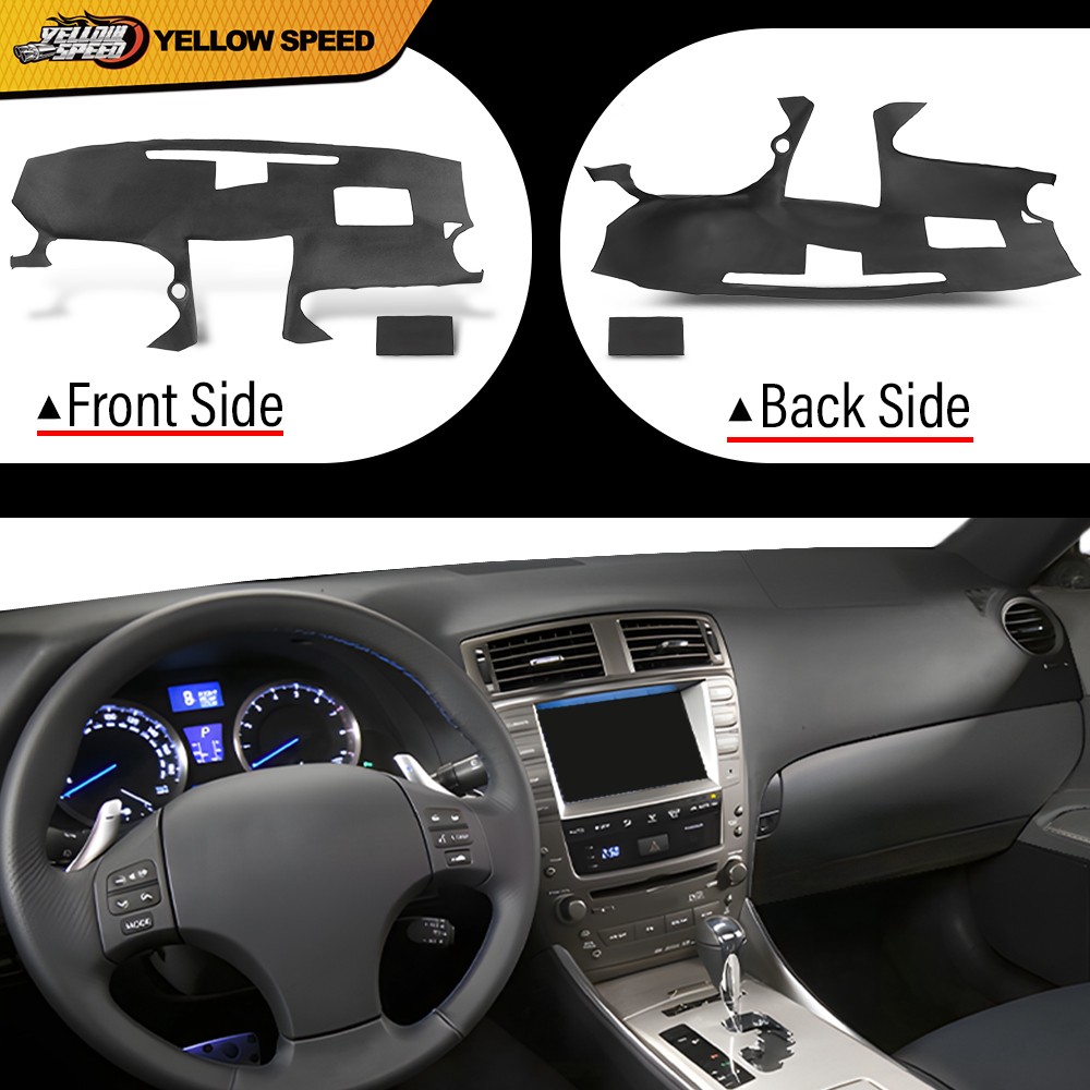 Fit For 2006-2013 Lexus IS250 IS350 Dashboard Dash Cover Cap Overlay Black