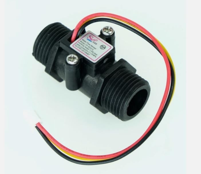 Flow Sensor Volume Sensor Turbo Flow Meter Water Pipes 1/2 Thread