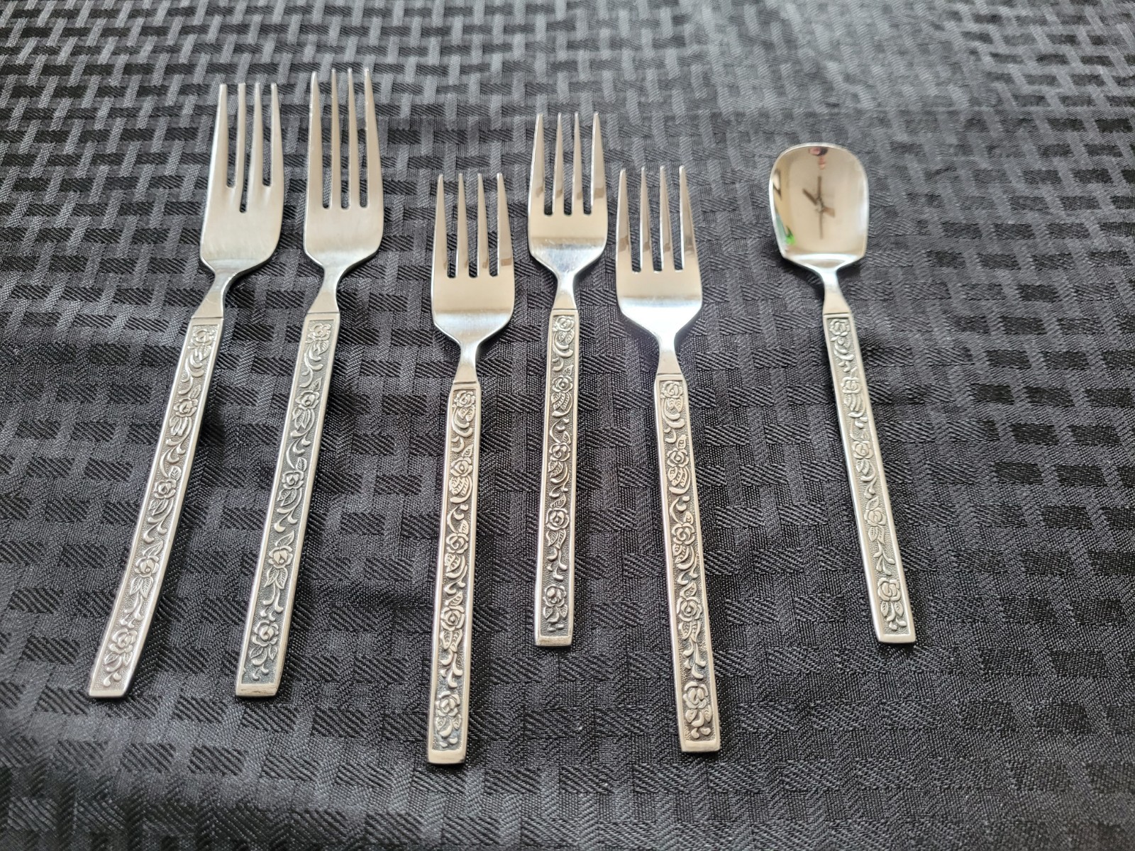 6 Pieces Mixed Nasco Costellano Stainless Flatware Korea Forks Spoon