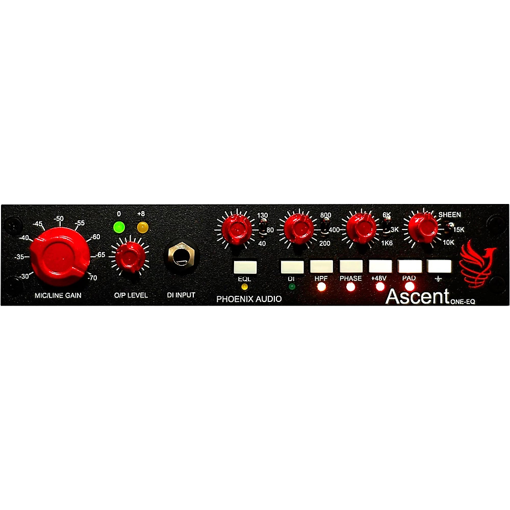 Phoenix Audio Ascent One EQ Mono Class A Microphone PreAmplifierDIEQ