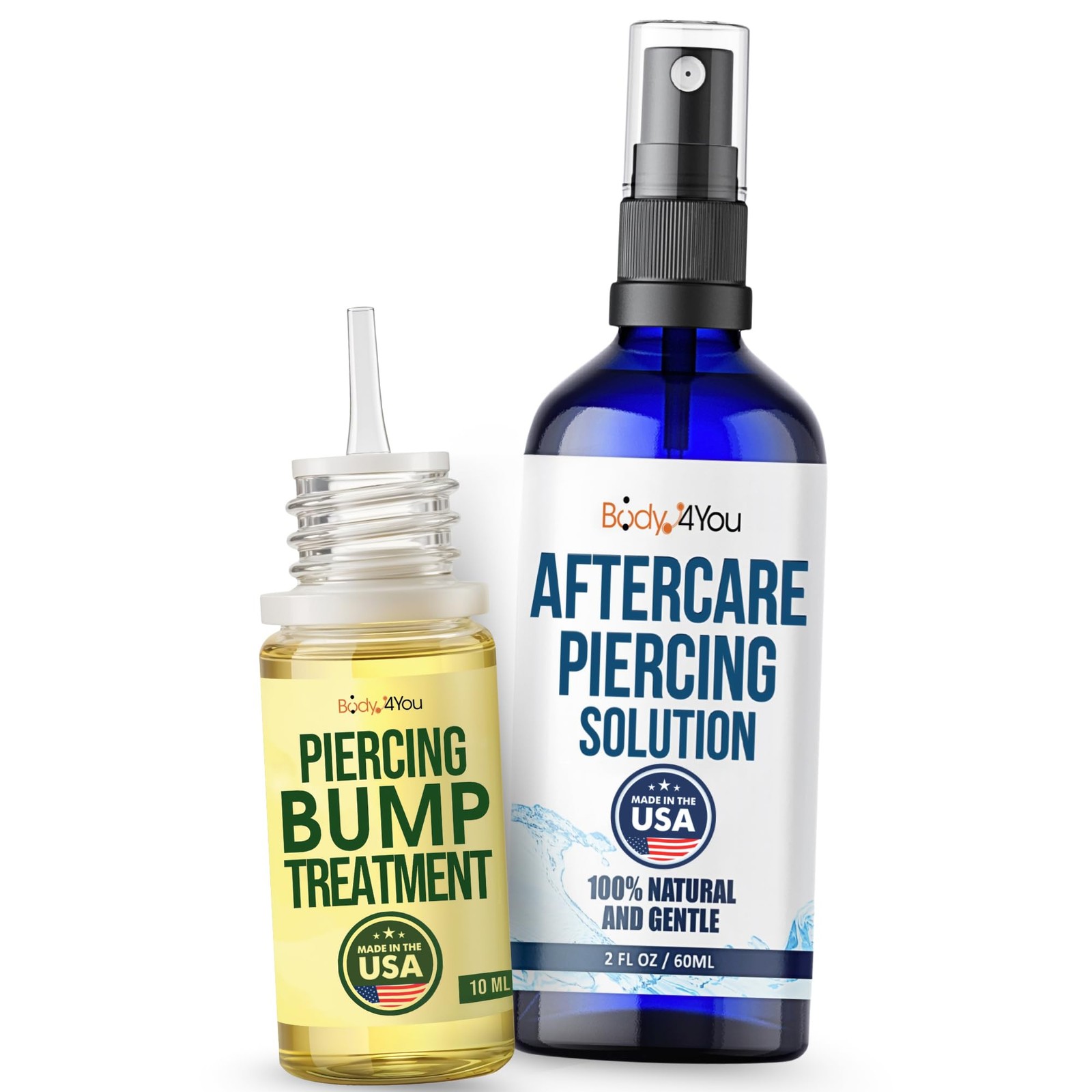 Piercing Aftercare Kit - Saline Spray for Piercings Wound Wash - Keloid Bump ...