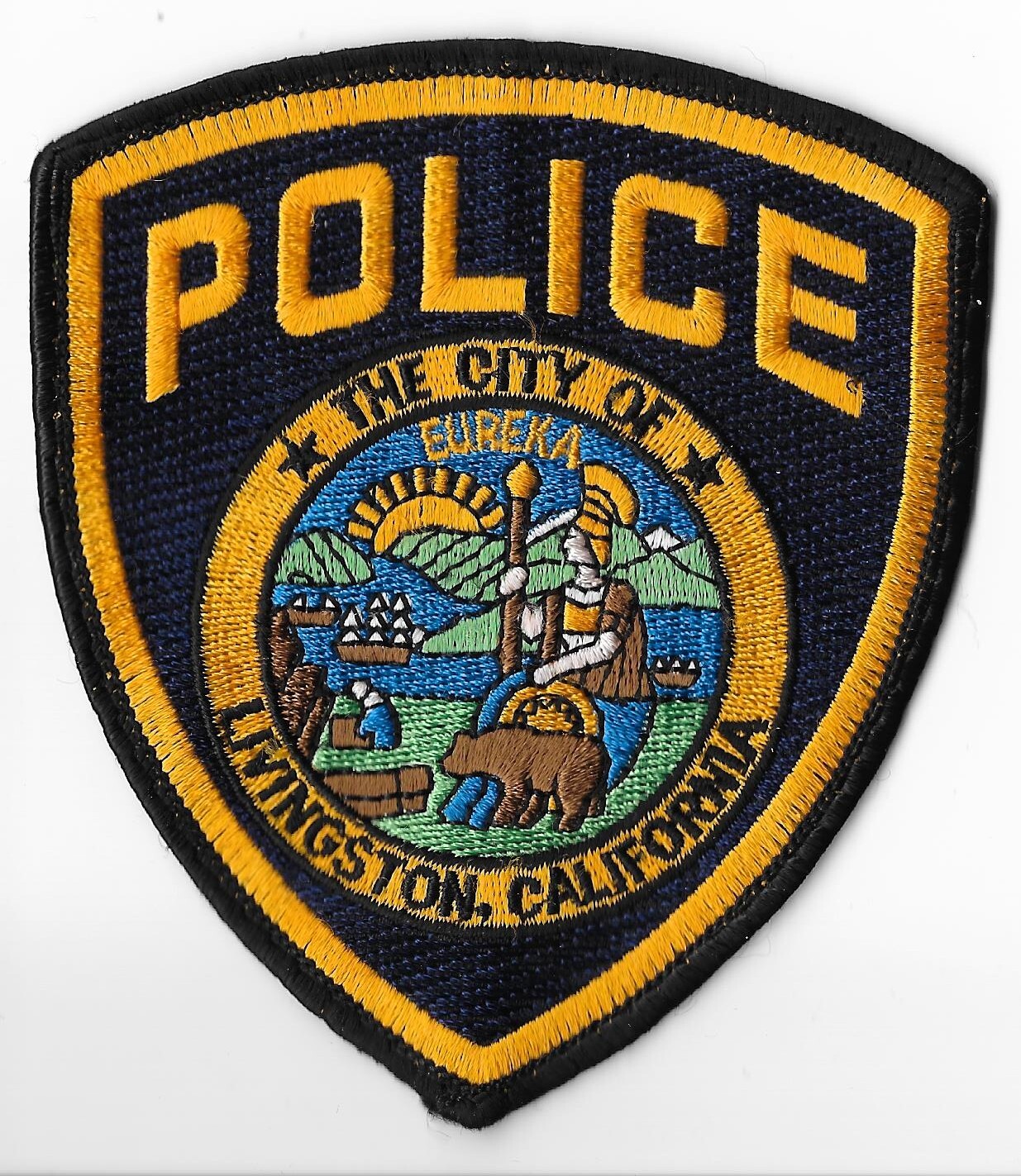 Livingston Police Department, California Shoulder Patch V6