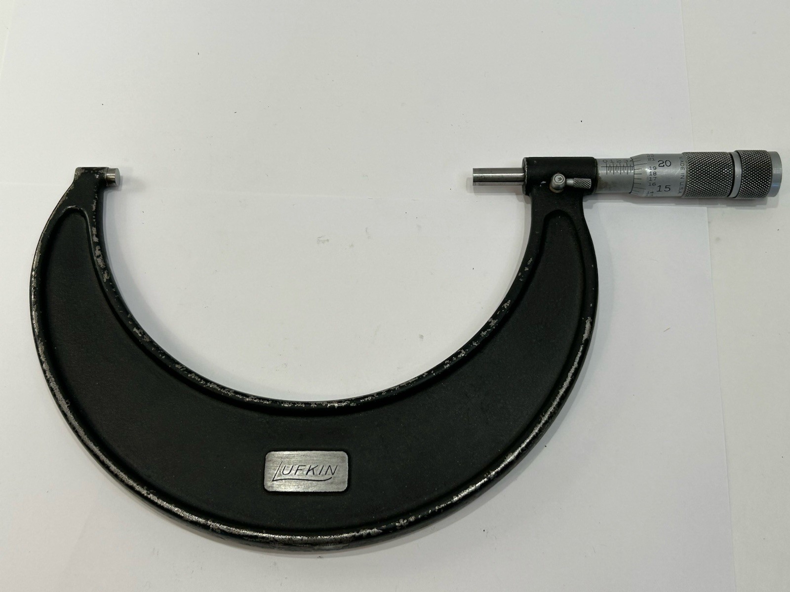 Lufkin No. 1916 5” To 6” Outside Micrometer .001 Incr. , Lock, Friction Thimble