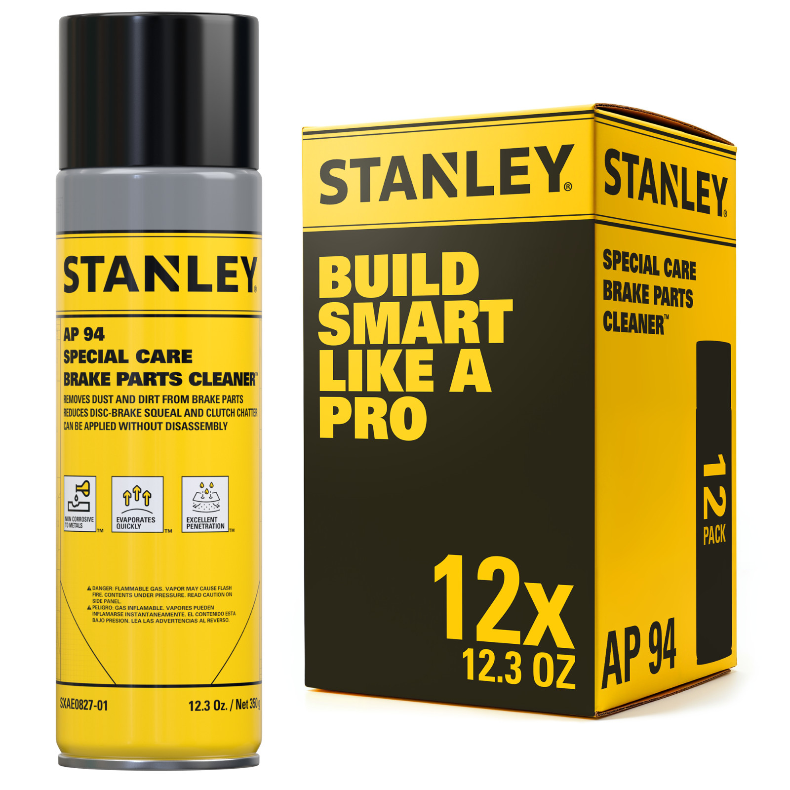 Stanley AP94 Brake & Parts Cleaner - 12.3 oz – 12 Pack