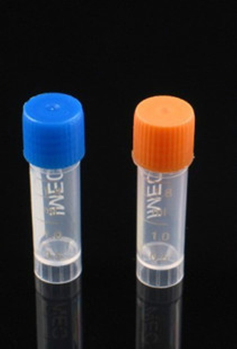 30pcs 1.8ml Plastic graduated Vial with seal cap 0.063oz Cryovial Tube Sample