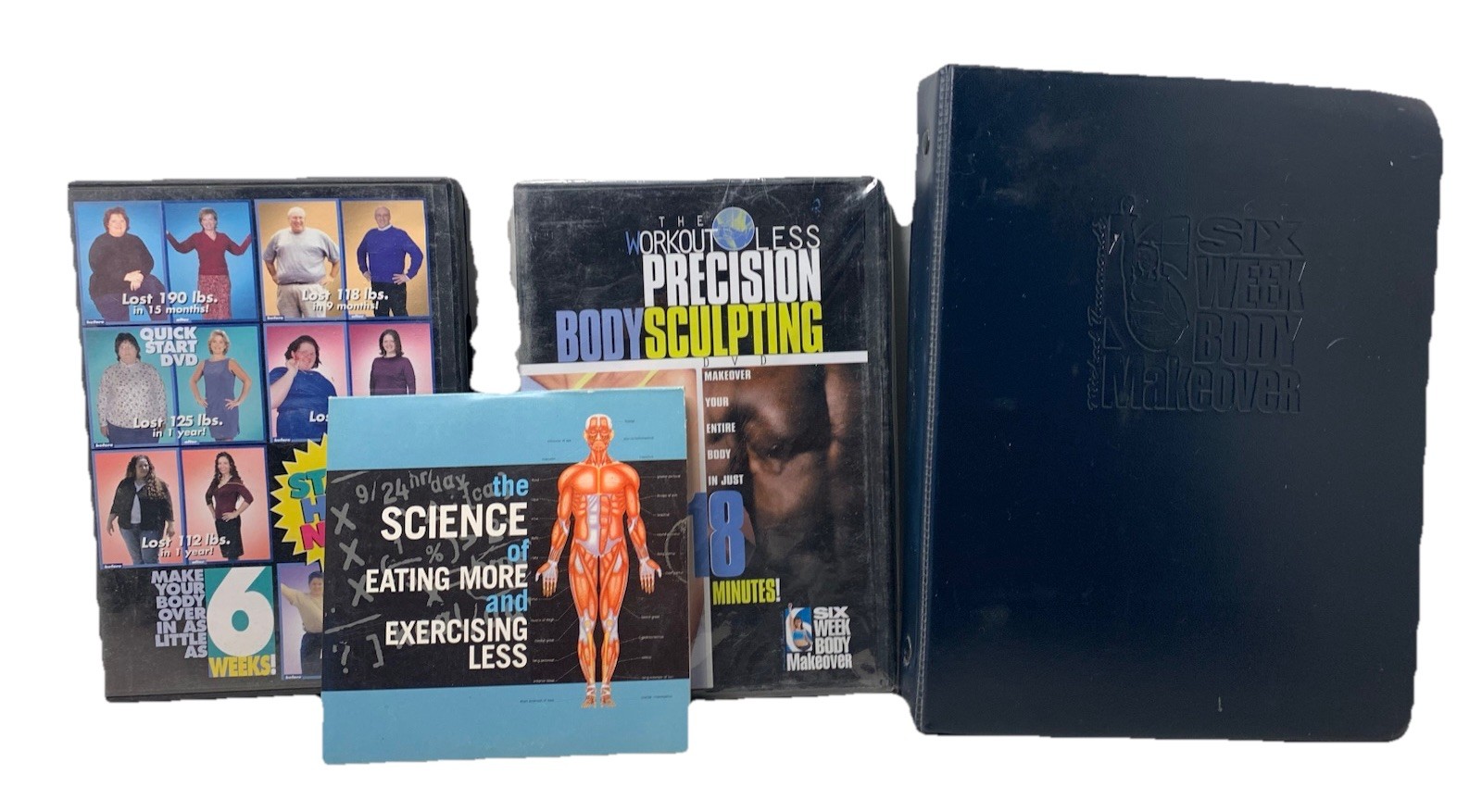 Michael Thurmonds Six Week Body Makeover Kit/Book & 3 DVD’s Exercise Weight Loss