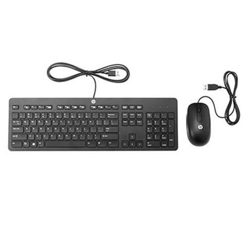 HP T4E63AA#ABA USB Business Slim Keyboard and Mouse Combo Wired Black New