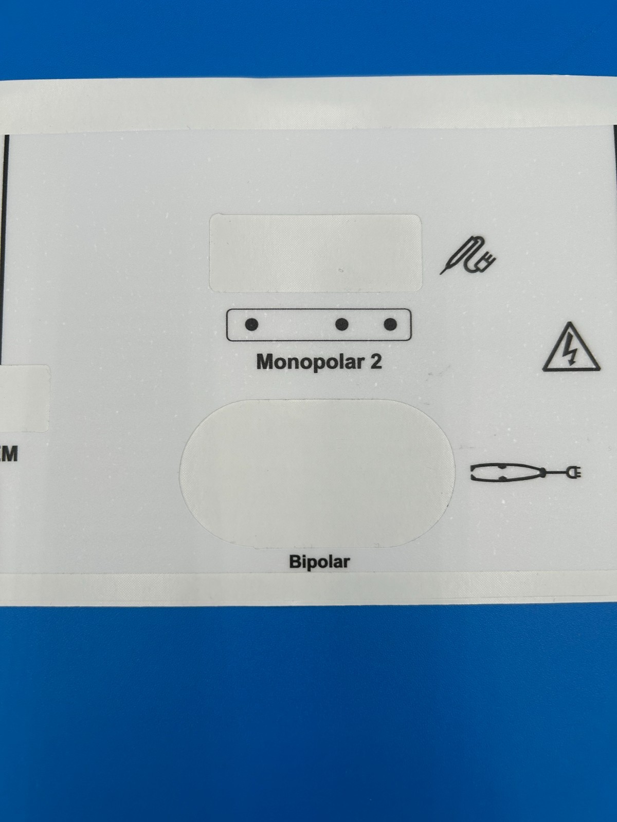 Covidien Force Triad Compatible Plastic Front Panel Overlay