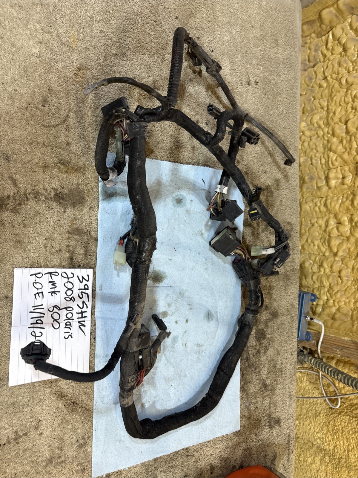 2008 Polaris RMK 800 main engine wiring harness wire loom 395