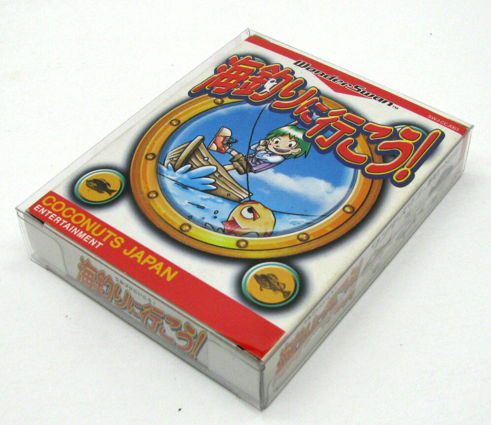 1x BANDAI WONDERSWAN CIB GAME - CLEAR PLASTIC PROTECTIVE BOX PROTECTOR SLEEVE