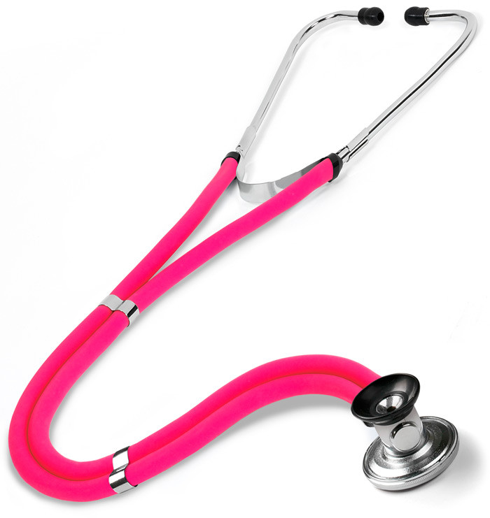 Prestige Medical Sprague-Rappaport Stethoscope, Neon Pink  * Five-in-1 Scope!
