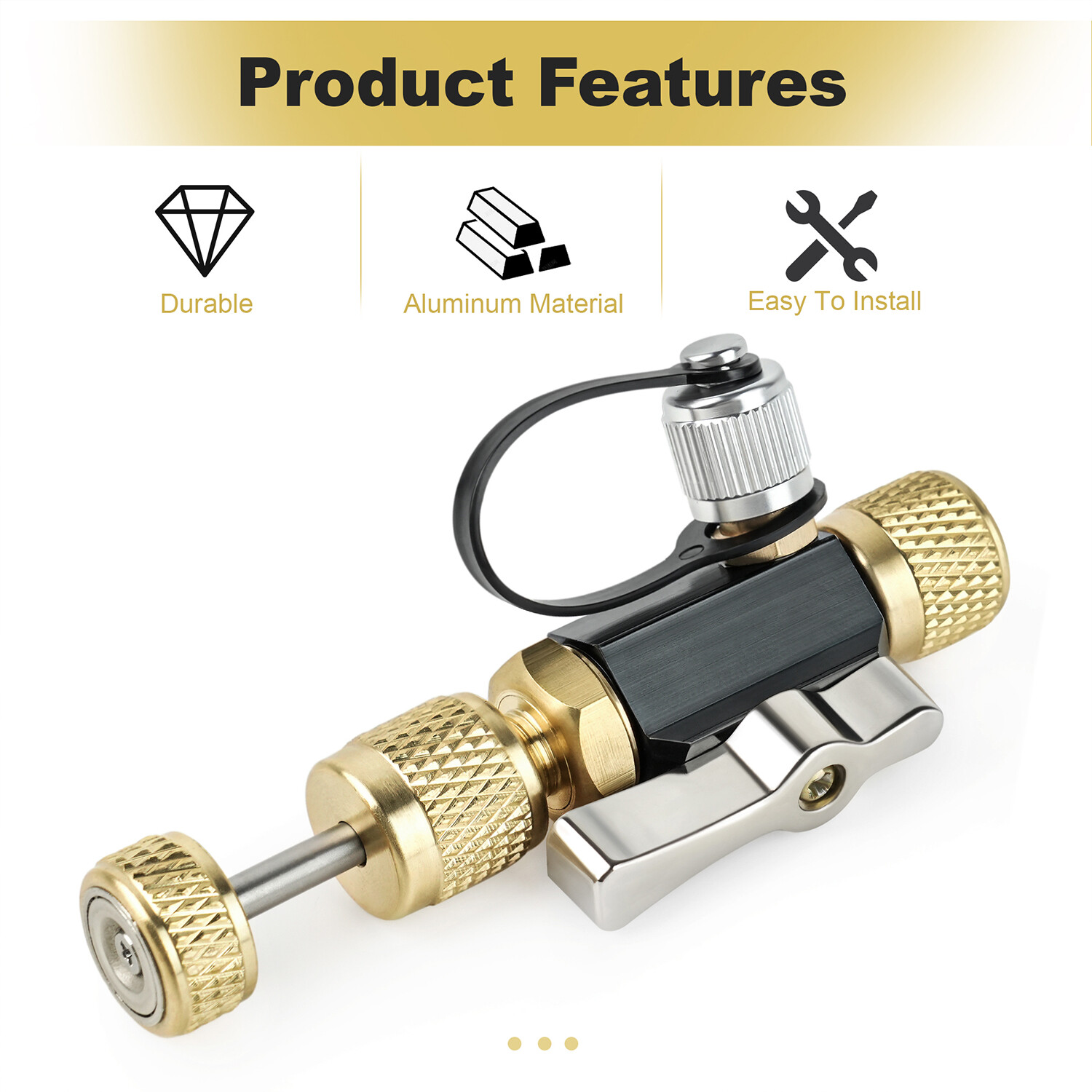 Mega Flow Vacuum Rated Valve Core Removal Tool for 1/4" for R410A Split Systems