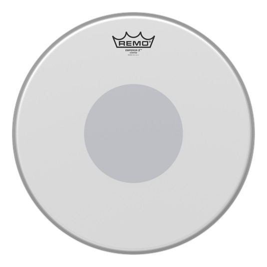 Remo Emperor X Coated 14" Snare Drum - Bottom Black Dot