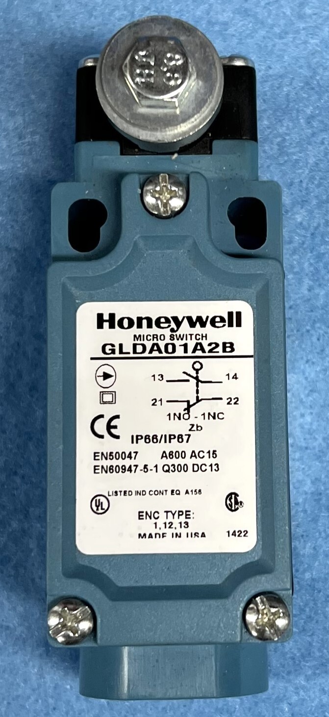 HONEYWELL MICRO SWITCH INC/INO 10A @ 600V 10A @ 250V CCW CW SIDE GLDA01A2B