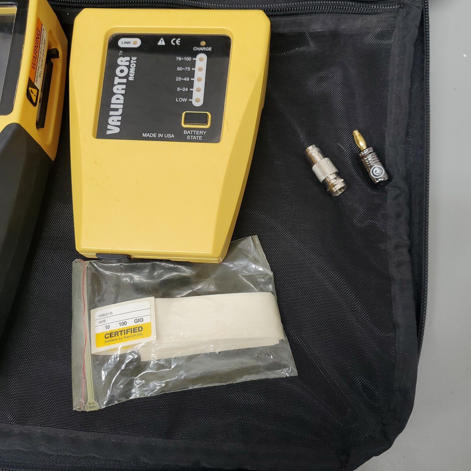 JDSU Validator NT900 Ethernet Speed Certifier w/ Remote & Accessories - SCREEN*