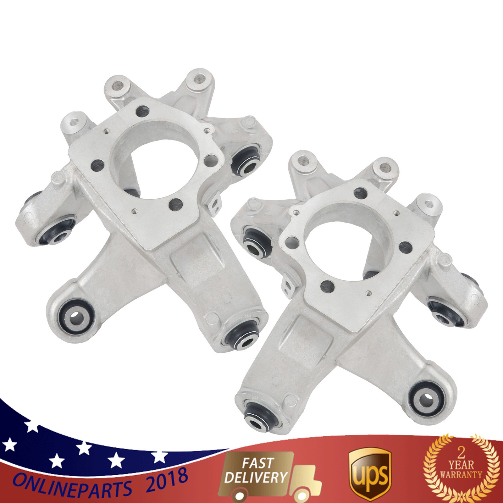 For Ford Explorer 2011-19 BB5Z5B759A DB5Z5B758A Pair Steering Knuckle Rear Side
