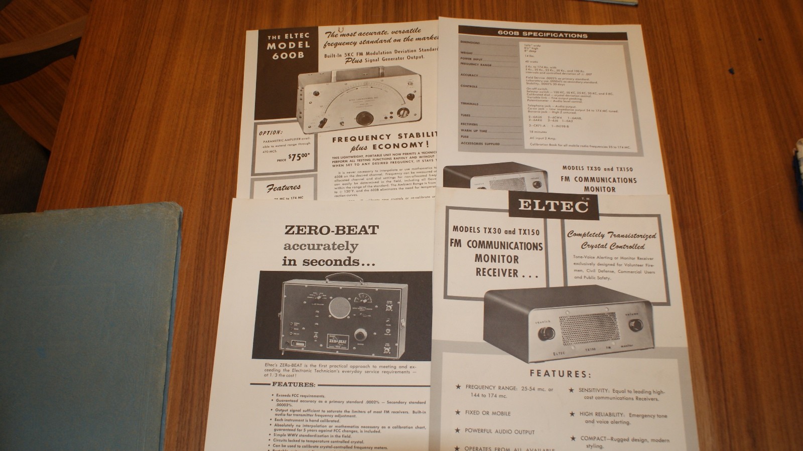 Eltec Labs ZEROBEAT Secondary Frequency Standard Operation manual w/ads