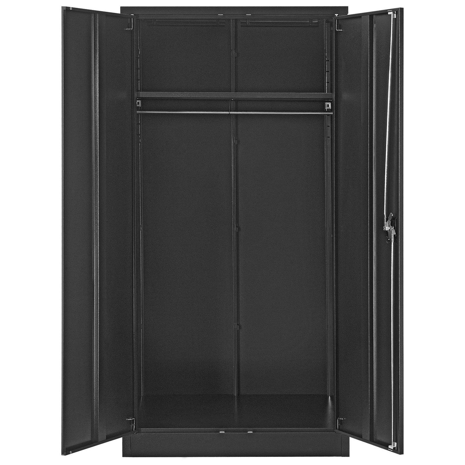 Global Industrial Unassembled Wardrobe Cabinet 36x24x72 Black
