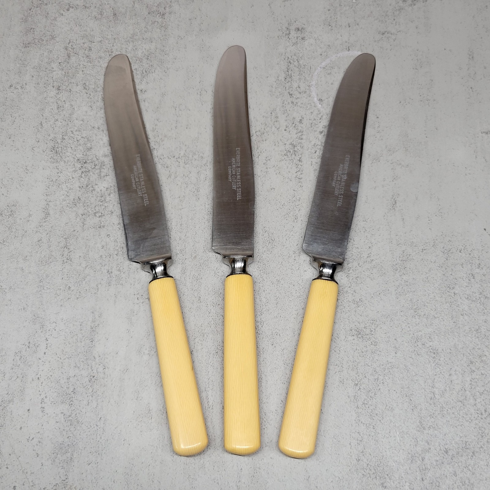 Everbrite American Cutlery 3-Piece Dinner Knife Set Stainless Steel