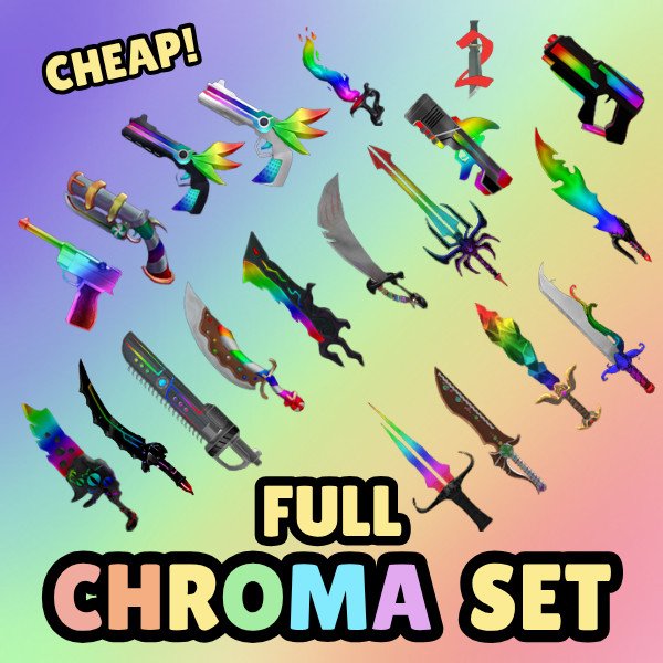 🌈MM2 FULL CHROMA WEAPON SET | + PETS OPTION | ALL CHROMA WEAPONS | CHEAP MM2🌈