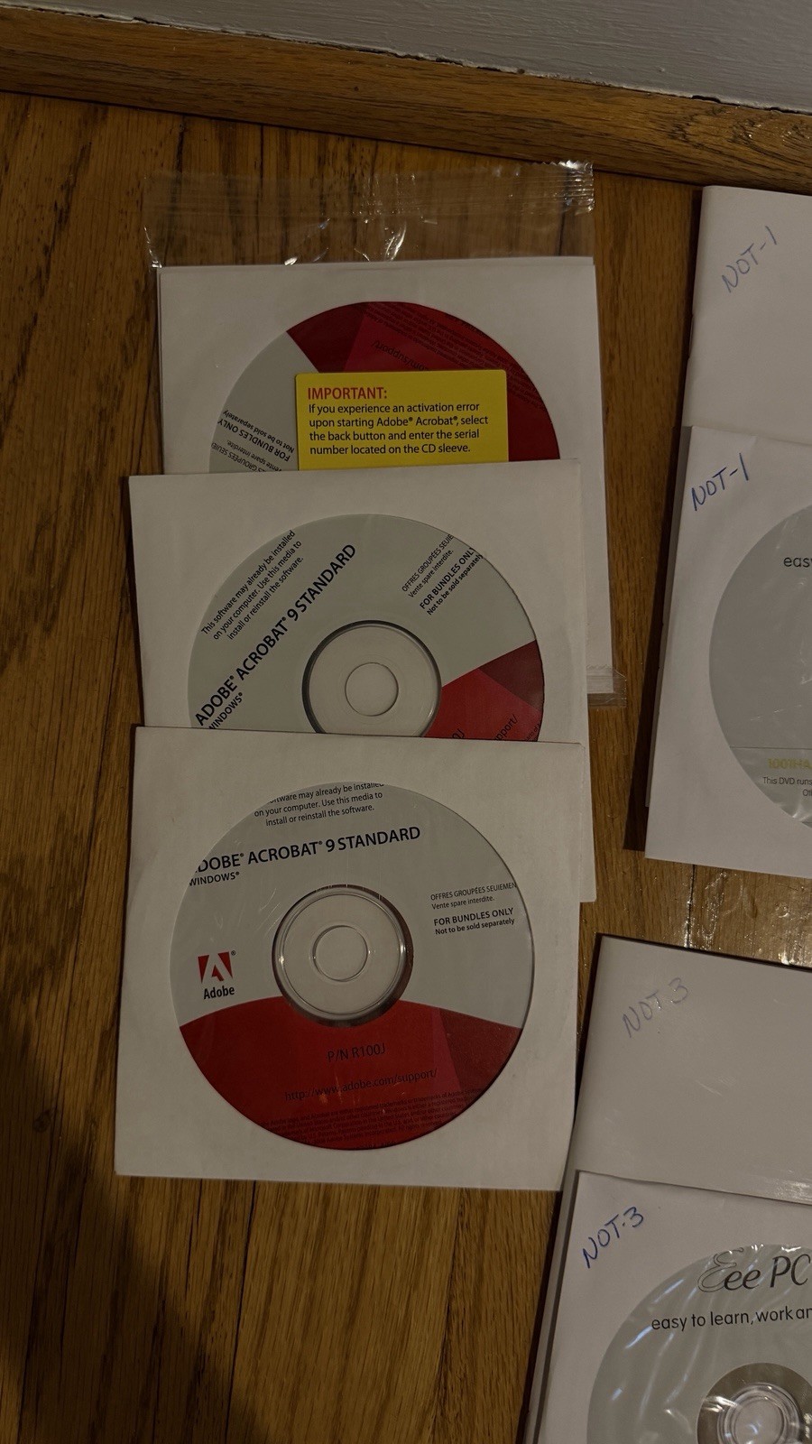Adobe Acrobat Installation Disc Lot OEM Media Acrobat 6 8 9 Bundle Recovery CDs