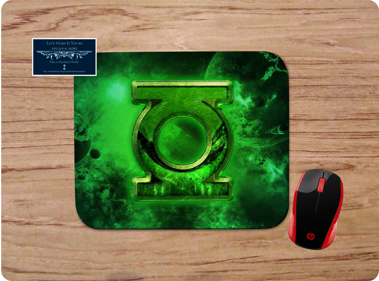 GREEN LANTERN UNIVERSE LOGO CUSTOM MOUSE PAD DESK MAT HOME SCHOOL OFFICE GIFT PC