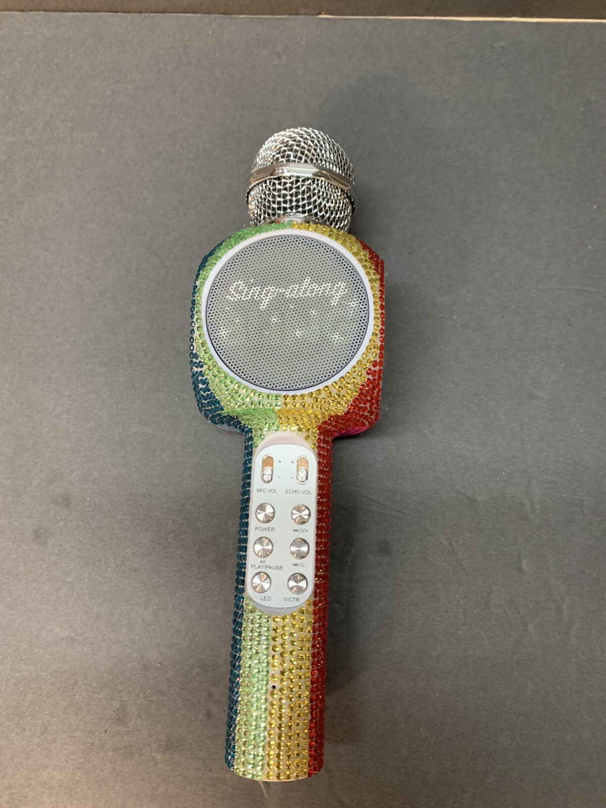 Sing-A-long Rainbow Bling Karaoke Bluetooth Microphone Tested / Rechargeable