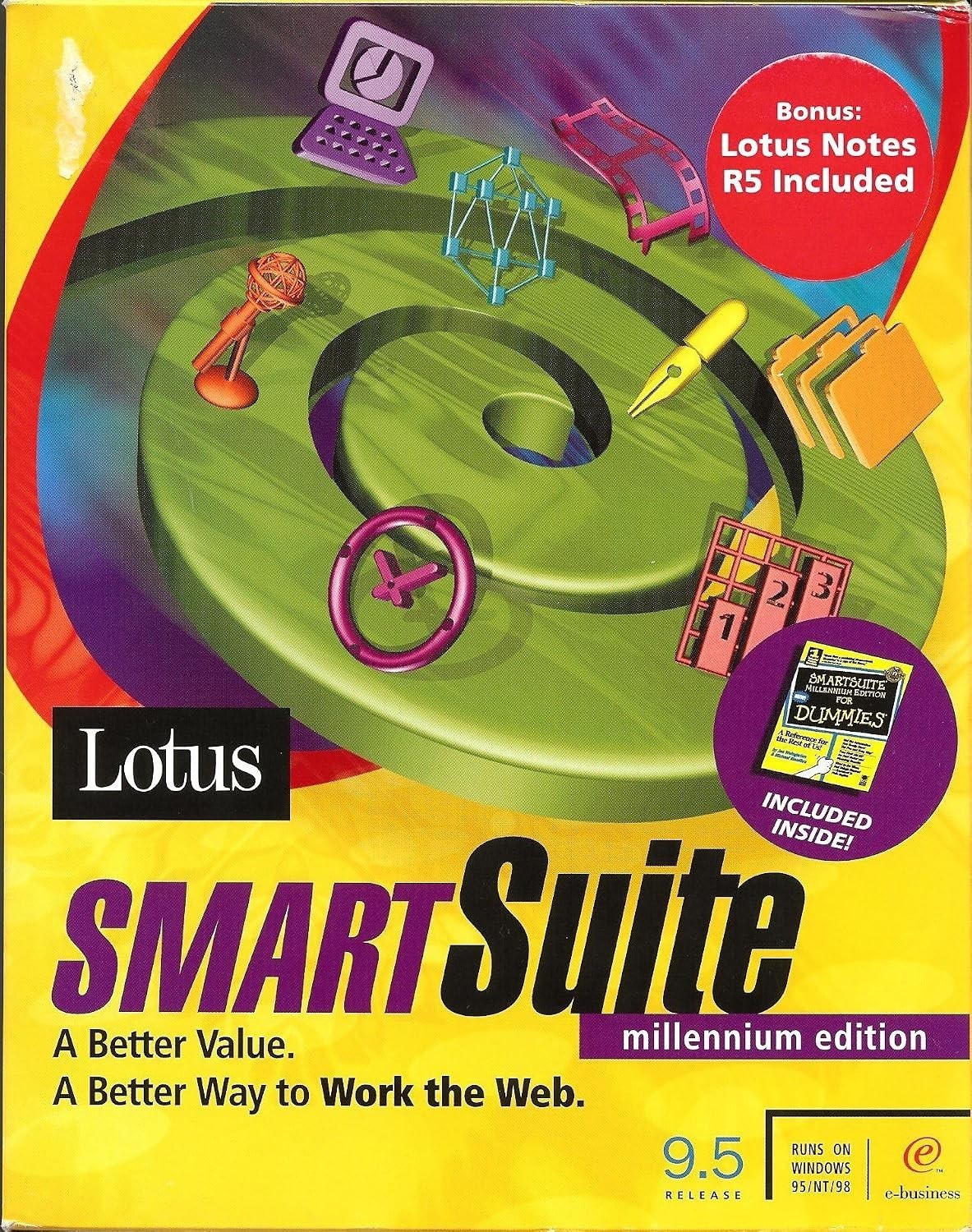 Lotus SmartSuite Millennium Edition 9.5 Release SEALED RARE bonus lotus notes R5