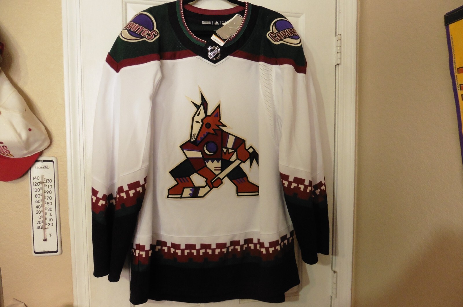 Arizona Coyotes Hockey Utah HC Kachina Adidas NHL GAME Jersey. NEW Prime Green