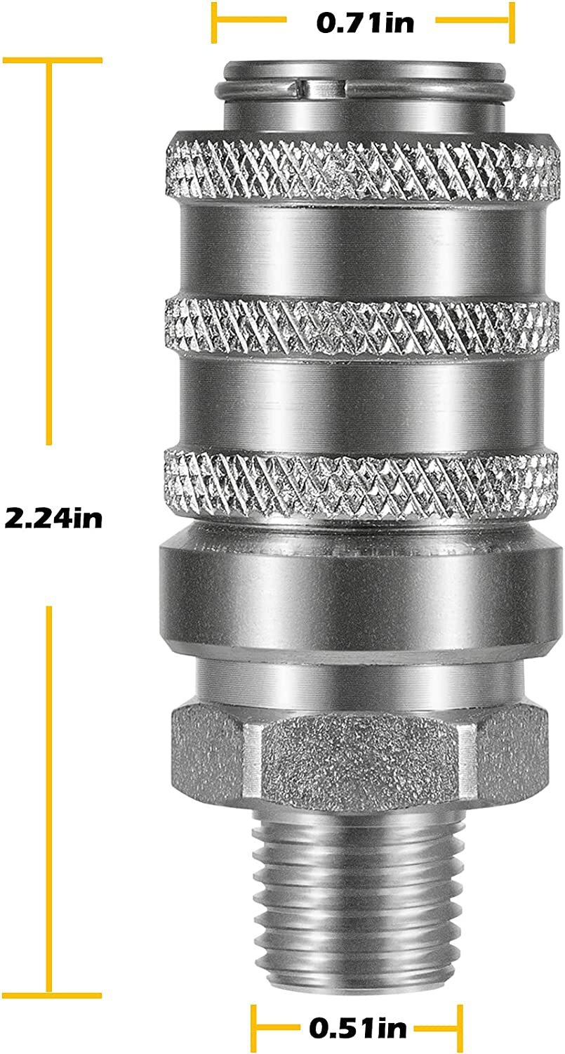 PD243 Test Port and Diagnostic Equipment Quick Coupler with Male Pipe Thread