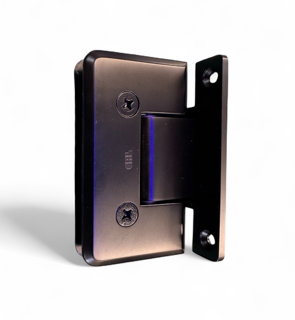 CRL C0L037MBL Matte Black Cologne 037 Series Wall Mount 'H' Back Plate Hinge