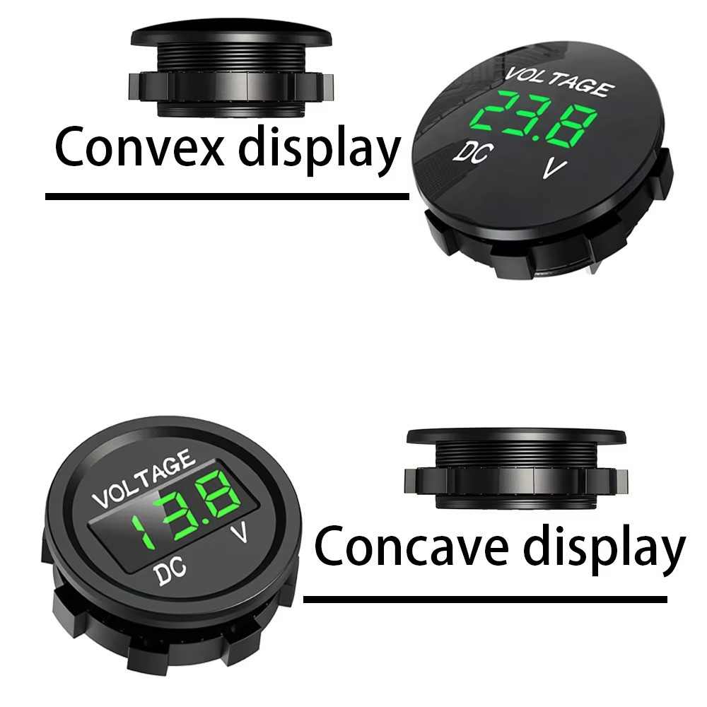 DC 5V-48V Mini Waterproof Digital Voltmeter Tester LED Display Voltmeter For Car
